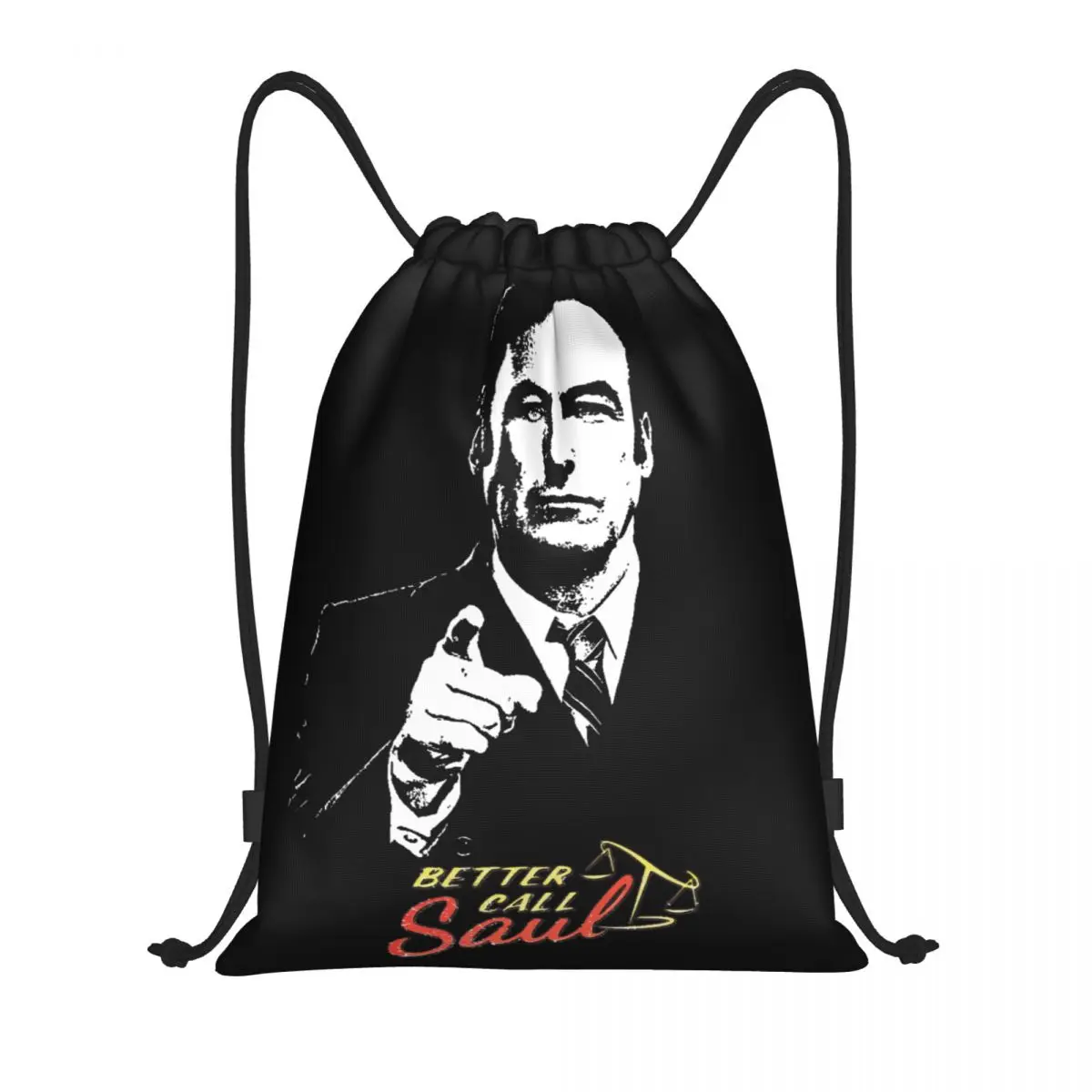 Custom Better Call Saul Letters Drawstring Backpack Bags Women Men Lightweight TV Show Gym Sports Sackpack Sacks for Shopping