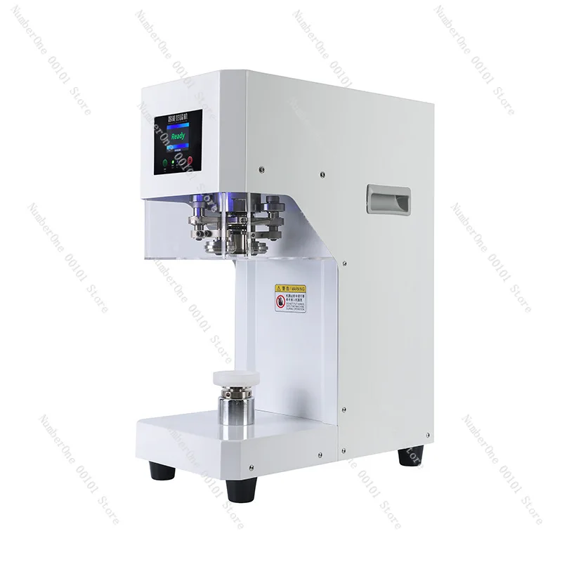 Automatic can sealing machine, milk tea drink plastic bottle sealing machine