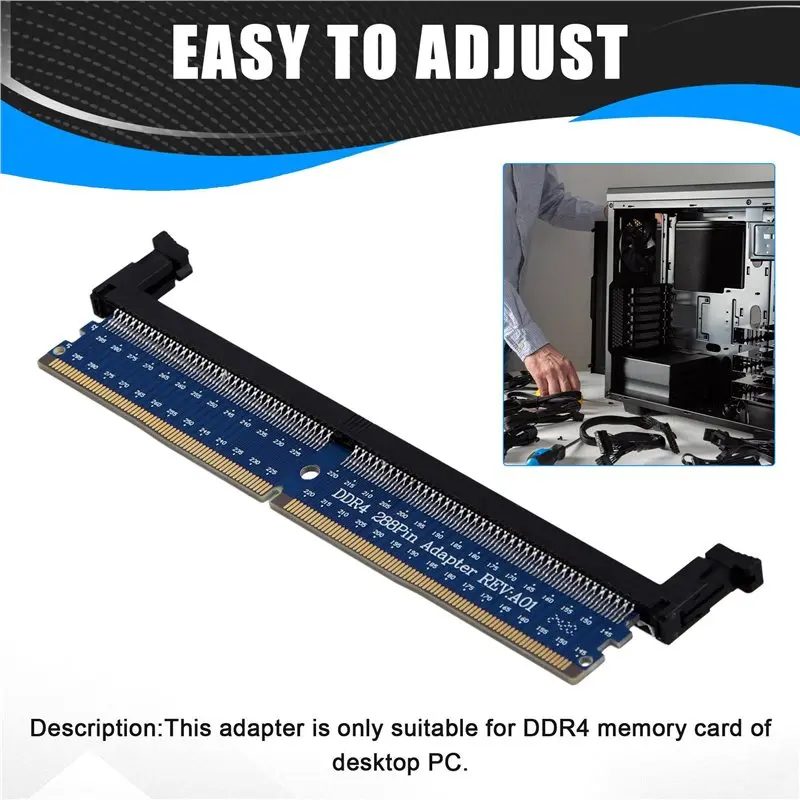 New Arrivals-8X DDR4 288Pin DIMM Adapter Riser Memory Tester Memory Protection Card Circuit Expansion Board Raiser Card Small