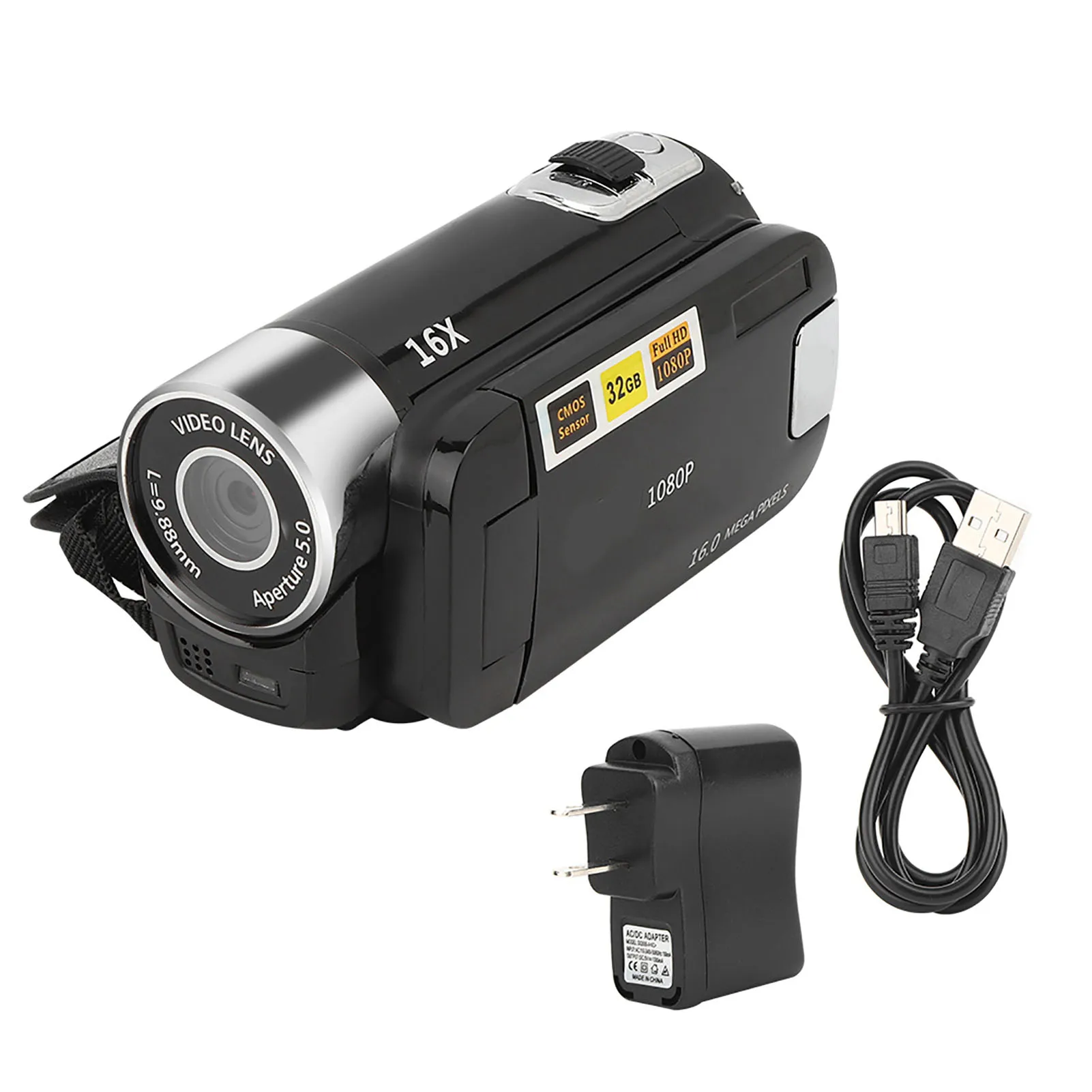 

DV Camcorder DH‑90 16X Digital Zoom 2.7 Inch Colourful Display Screen High Definition Camera Image Video Shooting Camcorder