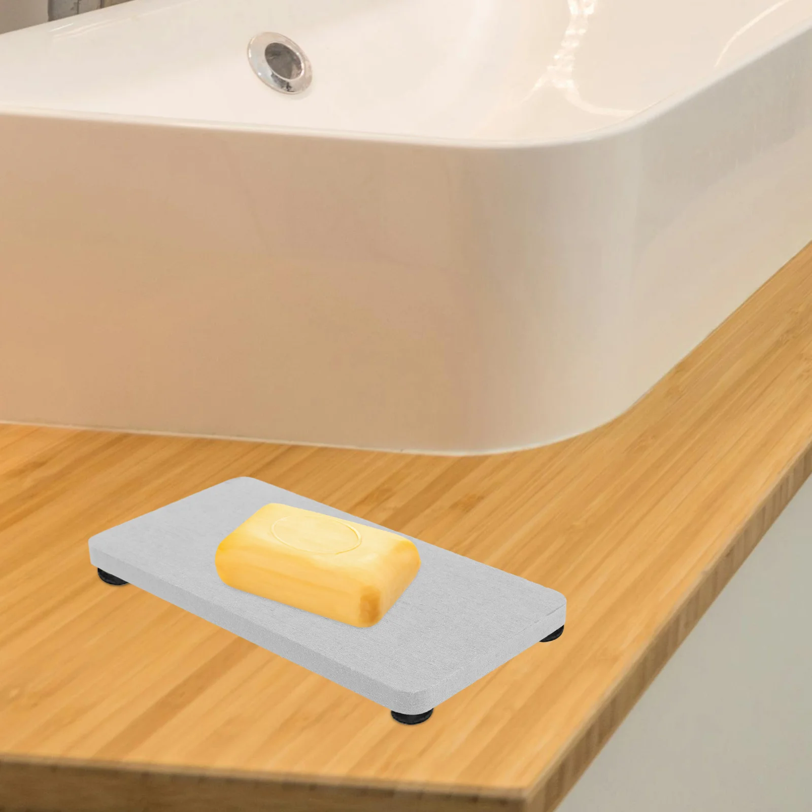 

Diatomite Coasters Absorbent Soap Holder Water Resistant Bathroom Countertop Mat Drying Pad For Cups Soap Dishes Set