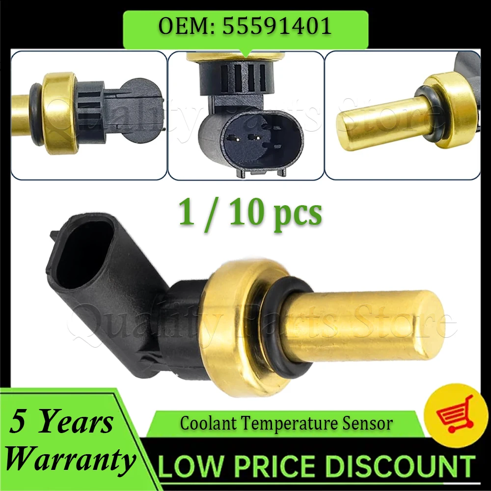 

For Chevrolet Cruze Orlando Trax Sonic Vauxhall Opel Astra 1/10PCS Engine Coolant Temperature Sensor 55563530 55353807 55591401