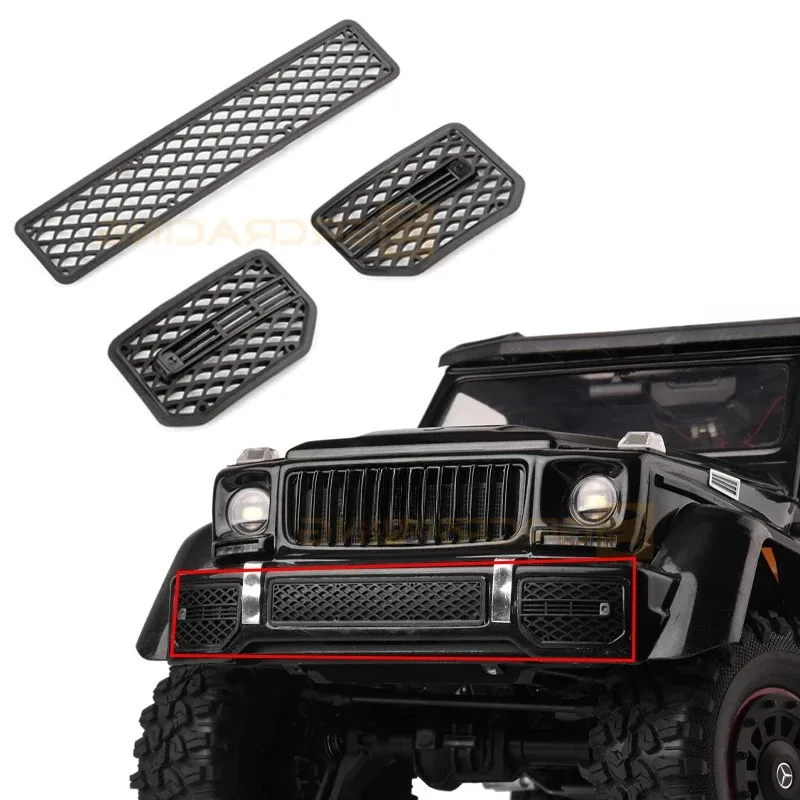 1 комплект, металлический передний бампер, решетка радиатора для 1/10 RC Crawler Car Traxxas TRX4/6 G500 G63, аксессуары