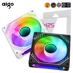 Aigo AIR12S Case Fan PC Gamer Computer 120mm RGB Fans PWM Water Cooler CPU Cooling Fan 3pin5v Unlimited Space Argb Ventilador