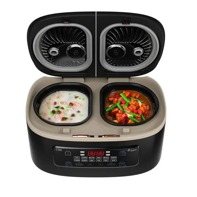 YYHC-Household Double-door Mandarin Duck Multi-functional One-pot Dual-purpose Double-dual Dual-body Intelligent Rice Cookers/