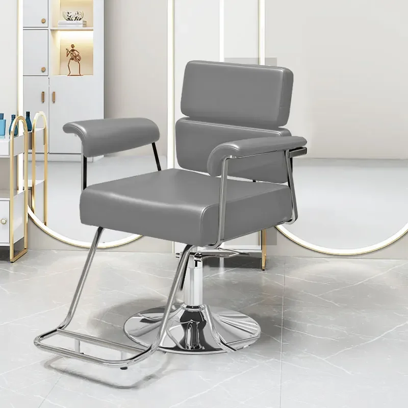 

Hairdressing Trendy Barber Chair Dedicated Cutting Barber Chair Adjustable Seats Folding Ironing Silla Barberia Salon Furniture