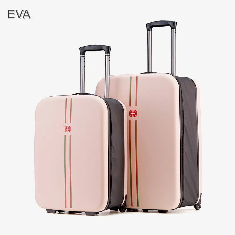 Aluminum Frame Suitcase Carry On Rolling Trolley Case Folding Travel Business Suitcase Beautiful Boarding Cabin 20 24 Inch