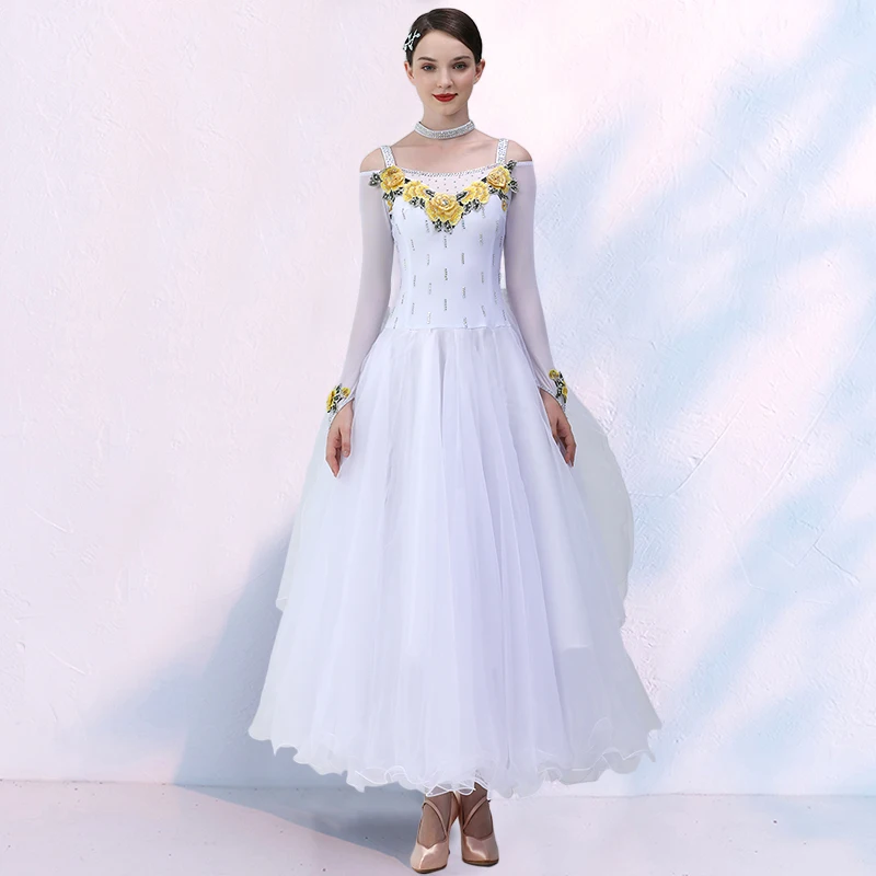 Frauen Neue Moderne Tanz Kleid frauen Ballroom Dance Walzer Ballroom Dance Wettbewerb Tanz Kleid MQ8249