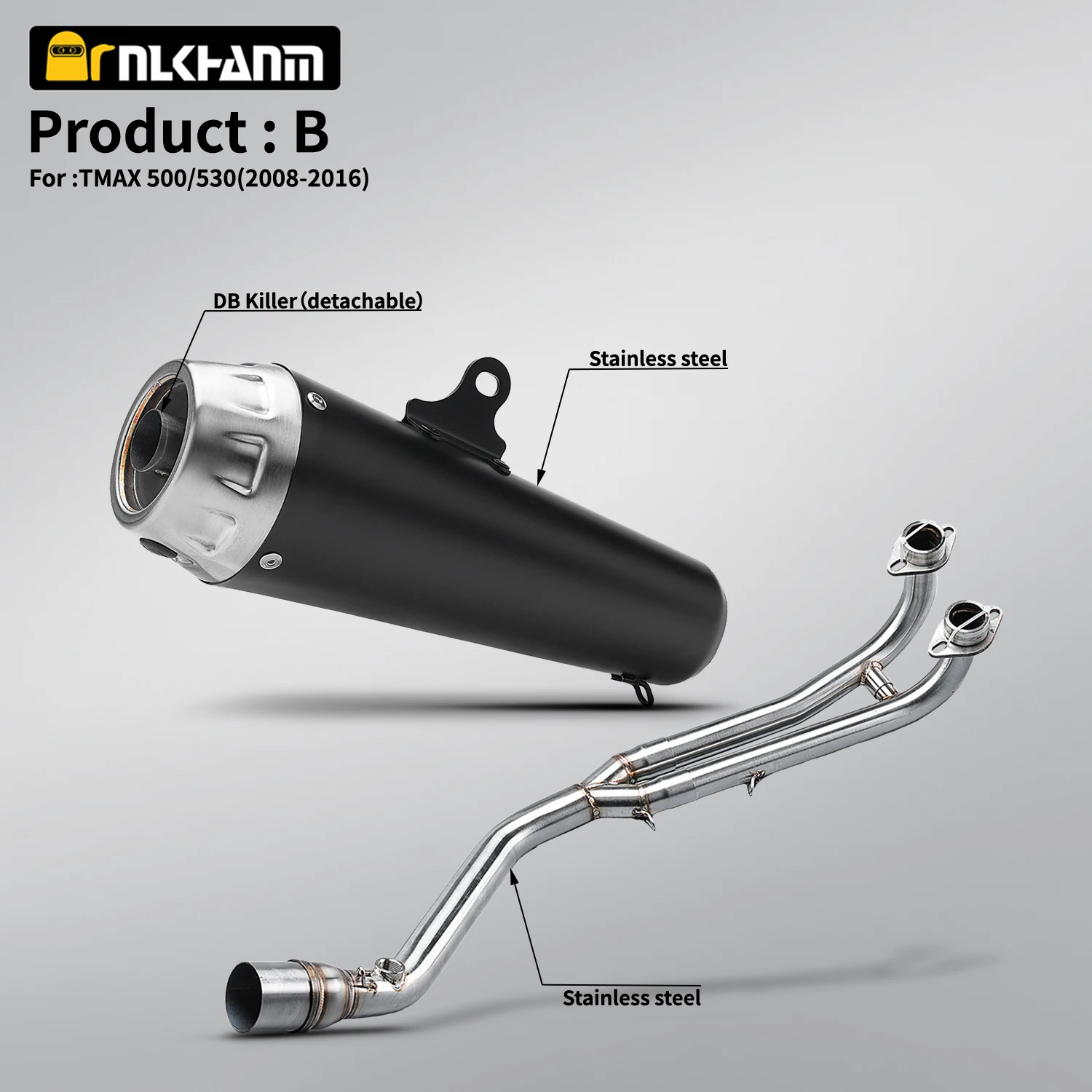 

Для мотоциклов TMAX 530 560 (2008-2016) — модифицированная выхлопная система: передняя труба с глушителем Arro 51 мм.