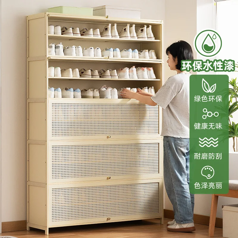 خزانة أحذية بابية تكامل منزلي عمودي عالي #3