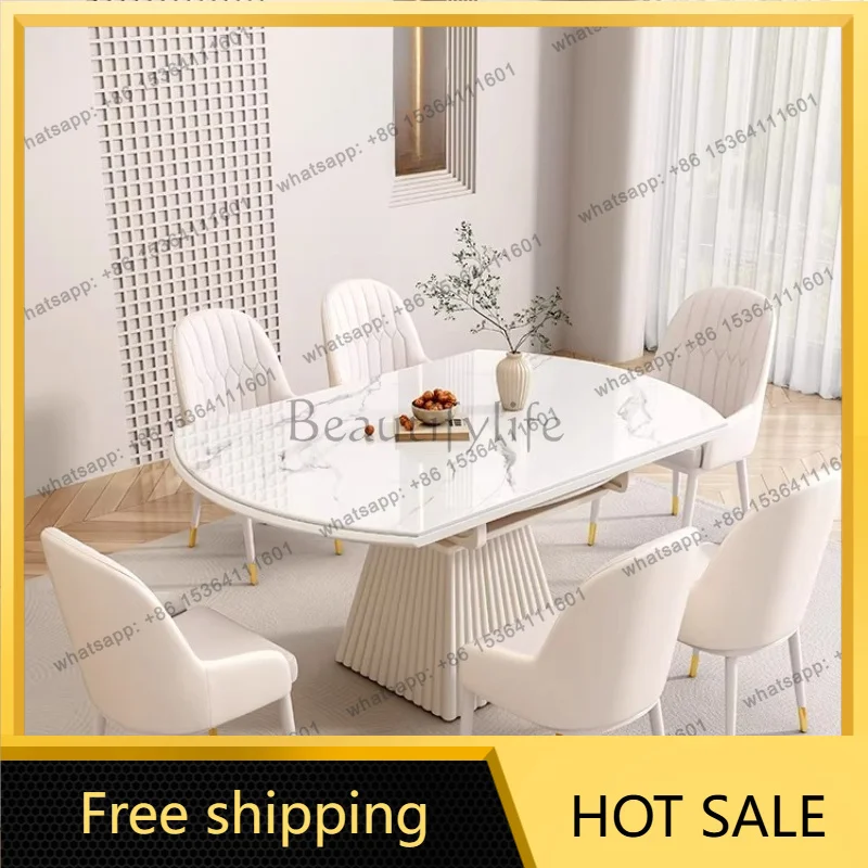Nordic Modern Dining Table Luxury Restaurant Designer Lounge Dining Table Service Center Mesas De Comedor