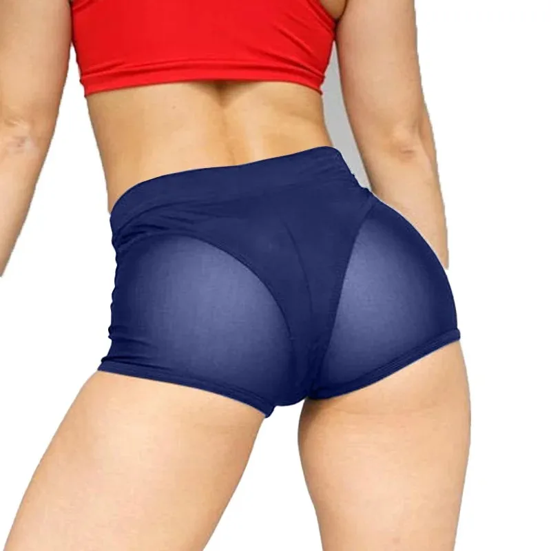 Shorts de sport transparents pour femmes, vêtements de pole légiti, pantalons pour adultes, élastiques, rave, fesses, panites, livraison directe