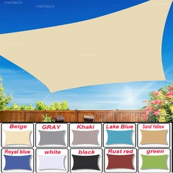 Outdoor Awnings Waterproof Sun Shade Sail Garden Canopi For Terrace Car Canvas Awning Rectangle Pool Sun-Shelter Sunshade Sail