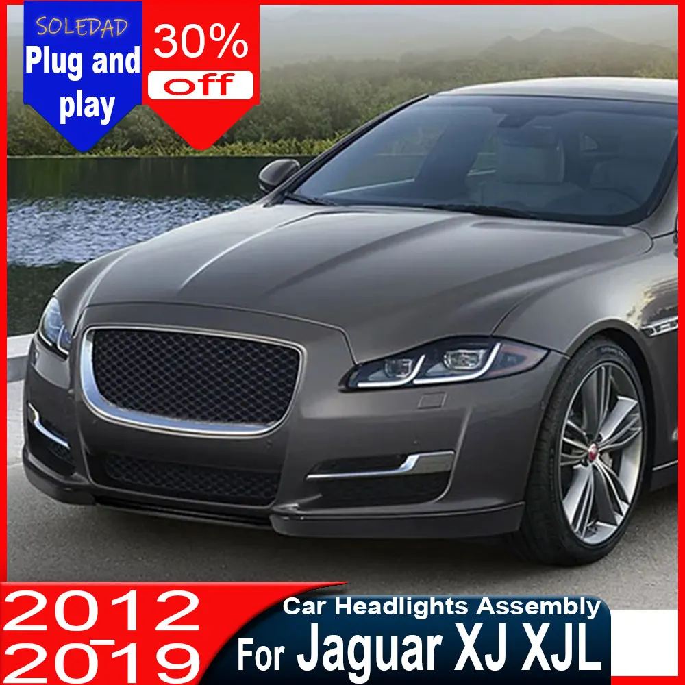

Car Lights for Jaguar XJ XJL LED Headlight 2011 2021-2019 Head Lamp Drl Dynamic Signal Projector Lens Automotive Accessories