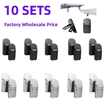 조절 가능한 접이식 노트북 스탠드 미니 다리, 맥북 노트북용 초박형 휴대용 쿨링 거치대 피트, 보이지 않는 브래킷, 10 세트 