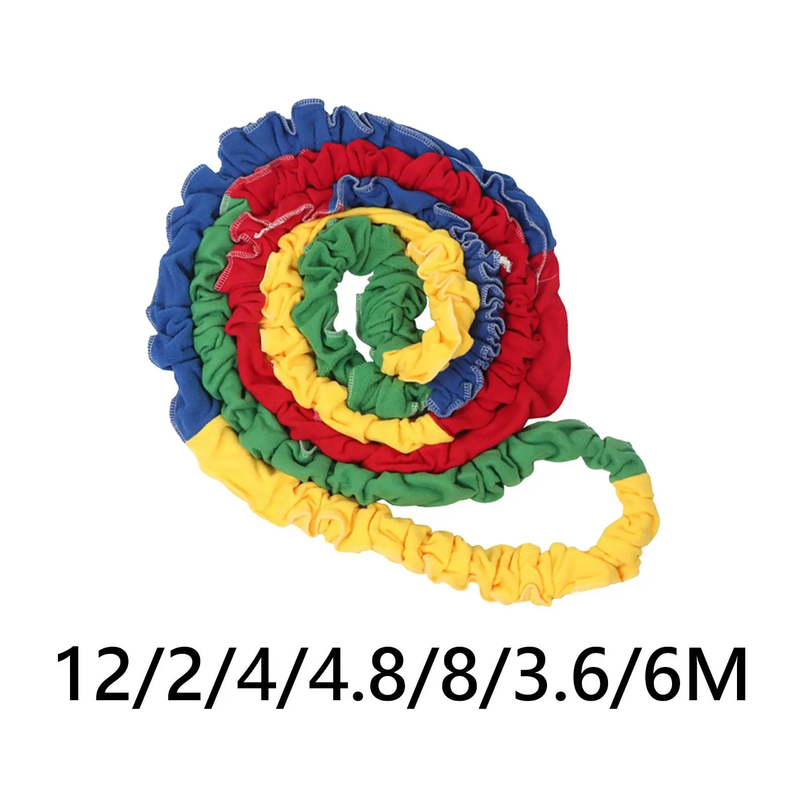 Corda elastica cooperativa premium Movimento dinamico Colore arcobaleno Gruppi Gioca a attività al coperto Fascia di resistenza portatile per bambini