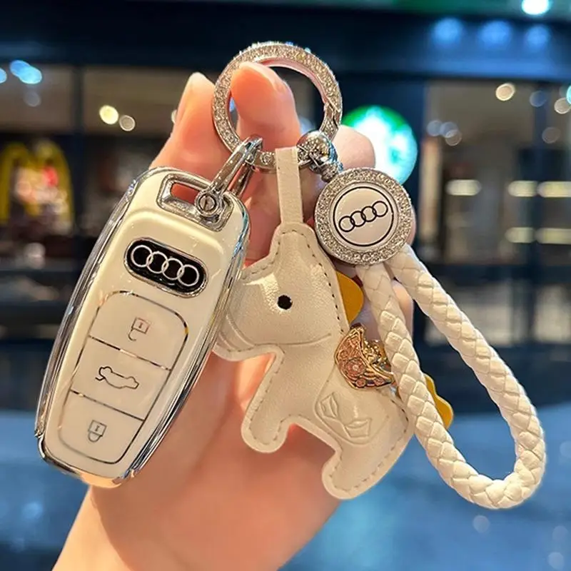 

Новый чехол для автомобильного ключа для Audi A3 A4 B9 A6 C8 A7 S7 4K A8 D5 S8 Q7 Q8 SQ8 E-tron 2018 2019 2020 2021 аксессуары