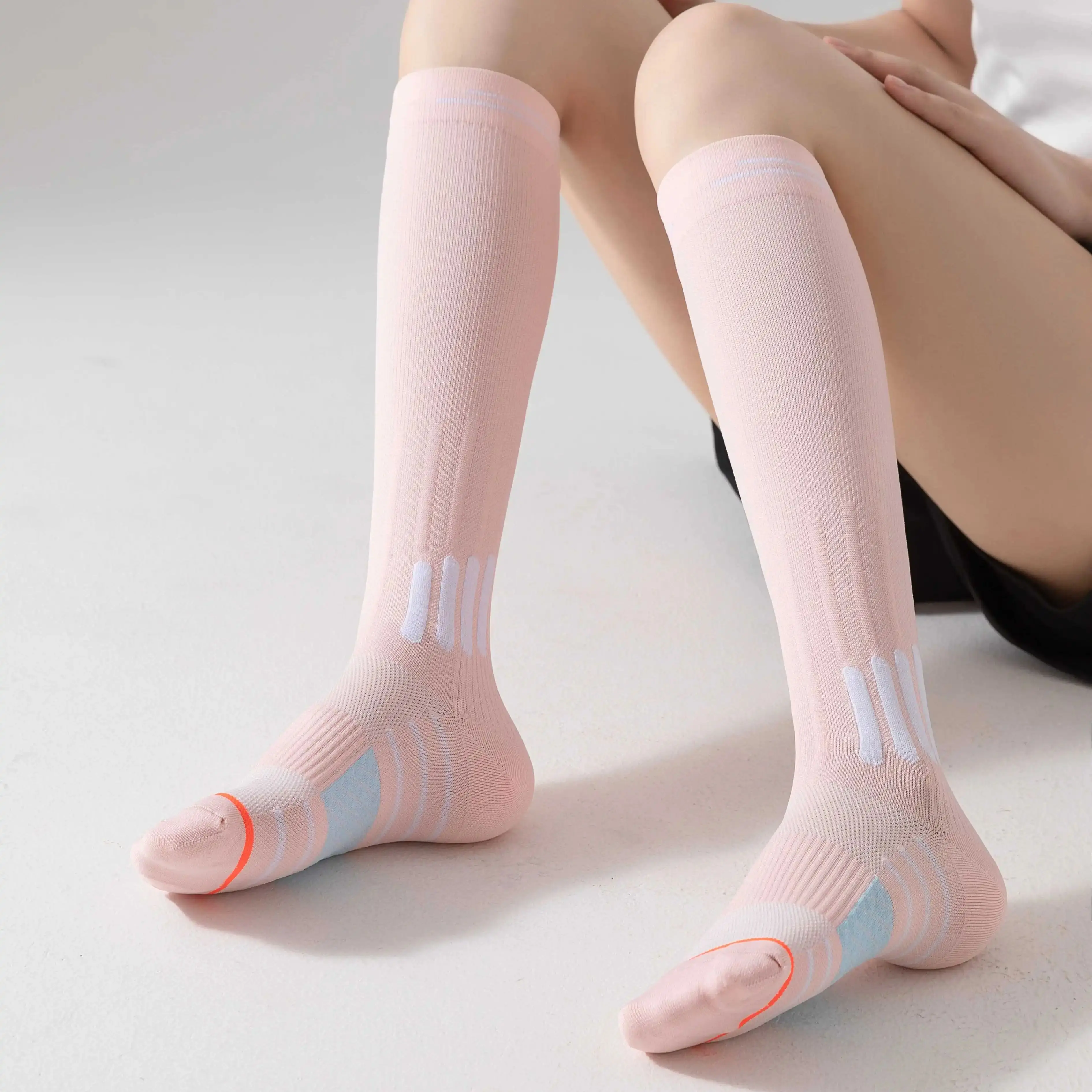 Sports pressure socks, mid tube yoga, running, jumping rope, fitness, aerobics, slimming legs, versatile calf socks