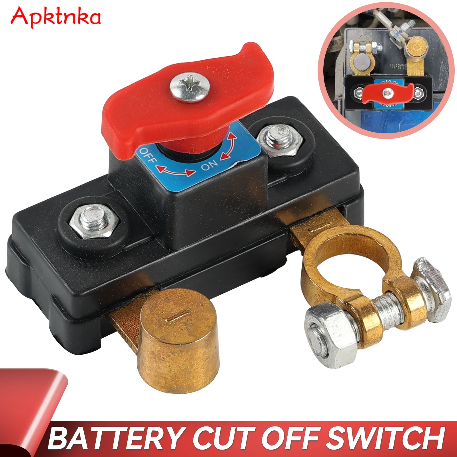 Car Battery Cut Off Switch 12V / 24V ﻿Disconnect Automatic Circuit Breaker Anti-Power Off Leakage Protector Universal Auto Parts