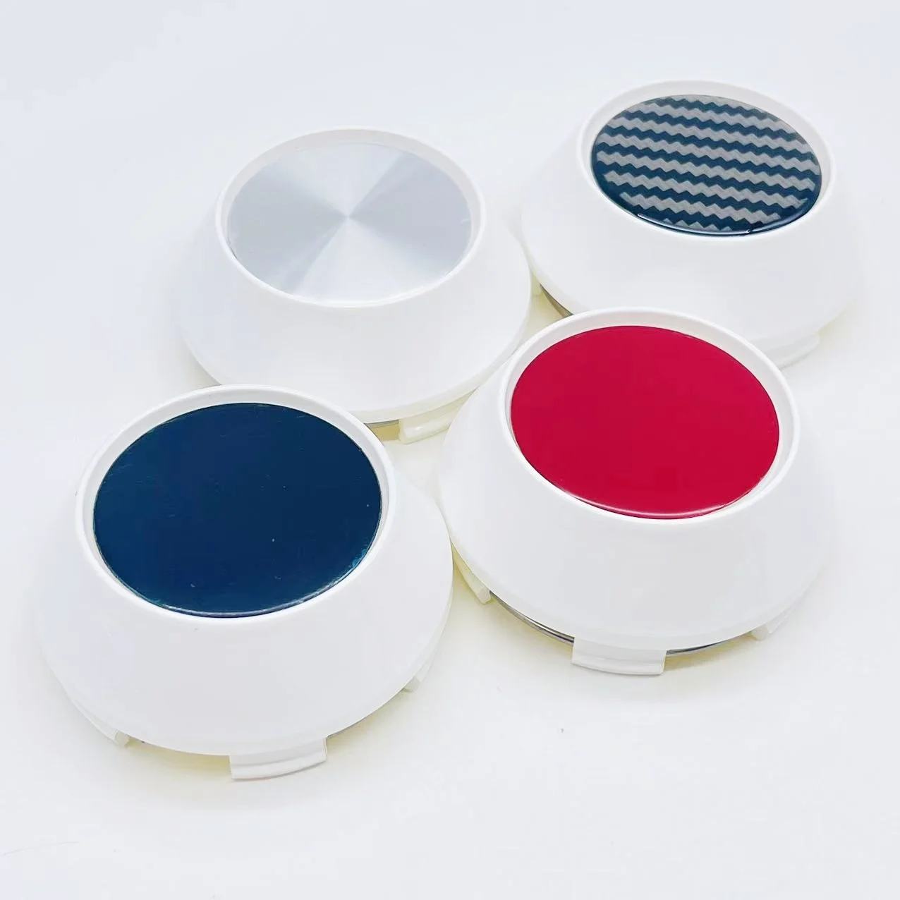 4pcs 60mm 65mm 68mm 69mm White High Cap Car Wheel Center Caps Fit 45mm No Logo Logo Badge Emblem Stickers Car Accessories