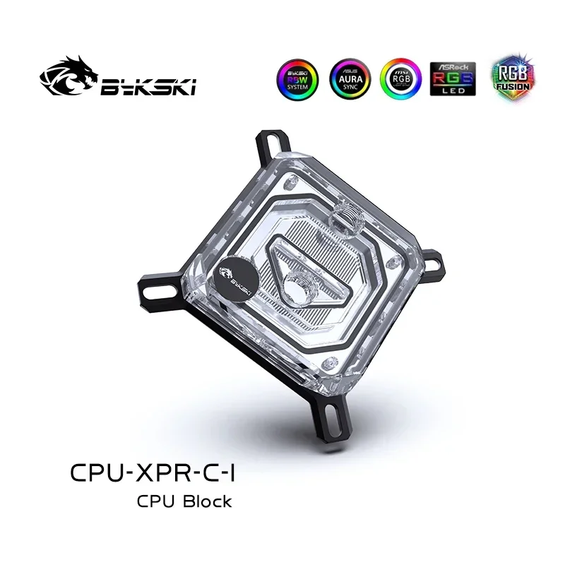 Bykski CPU Block Use for INTEL LGA115X 1200 1700 2011 /AMD Ryzen 3/5/7 X470 X570 Water Cooler Radiator CPU-XPR-C-M/CPU-XPR-C-I