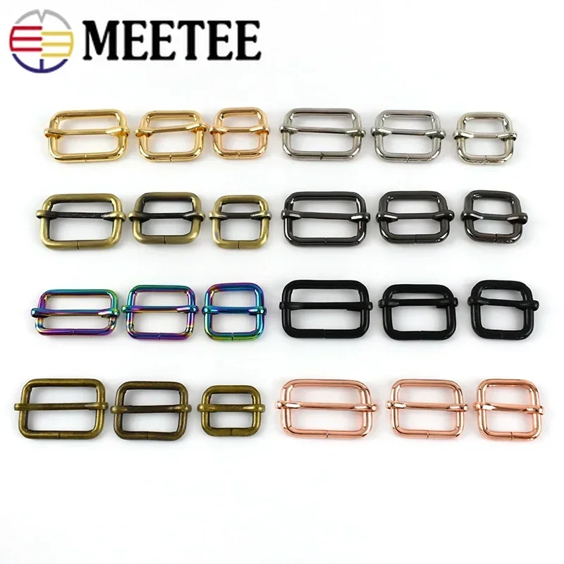 10/20Pcs Metal Belt Buckle Adjust Pin Buckles Handbag Strap Webbing Tri-Glide Slider Clasp Garment Bag DIY Hardware Accessories