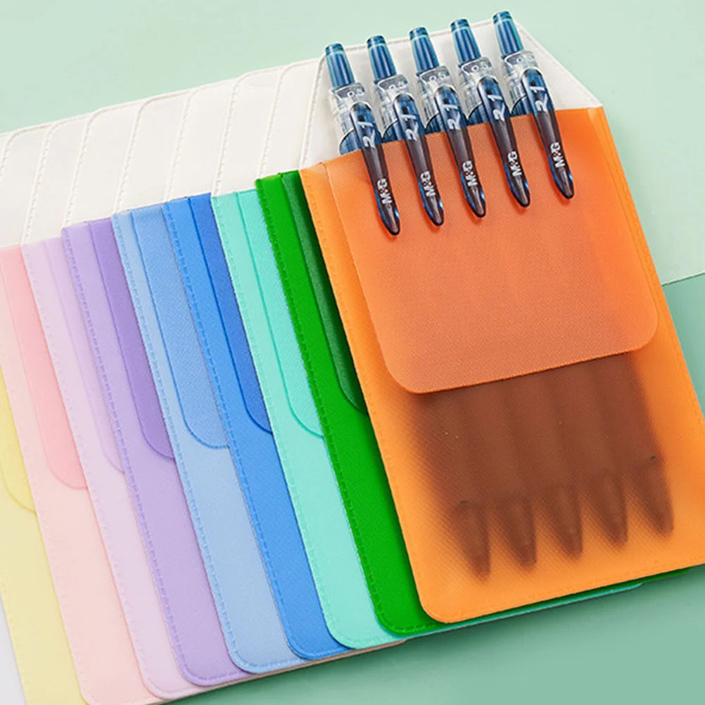 12 Pcs Nurse Pencil Case Doctors Holders Pocket Protectors Leak-Proof Pencils Bag Tassel Pendant