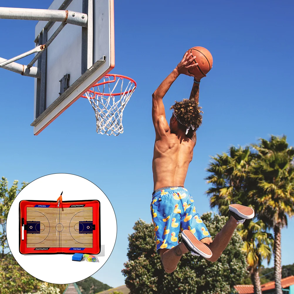 

Lightweight Magnetic Coaching Board Durable Folder for Strategies Smooth Writing Basketball Practice Training