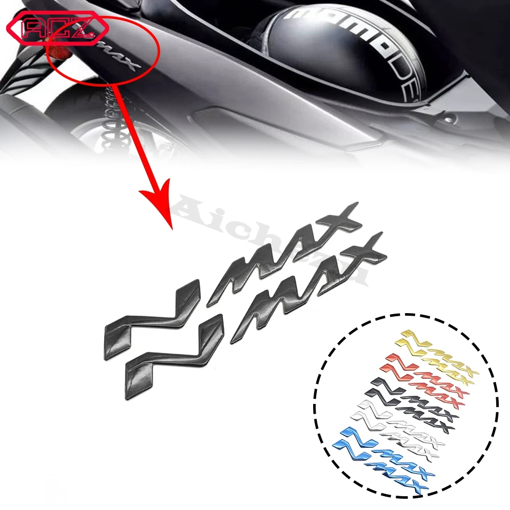 Motorcycle Stickers Badge 3D Decals Raised Wheel Tank  Applique for Yamaha NMAX155 NMAX 155 125