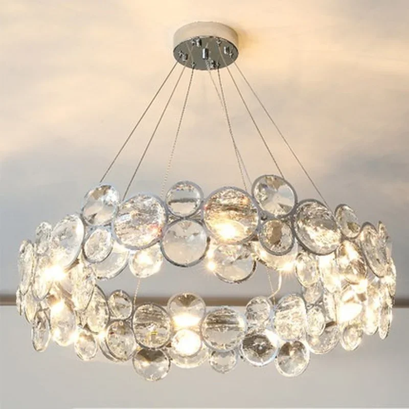 Post Modern Chandeliers Lighting Nordic Living Room Gorgeous Kitchen Dinning Room Home Decor Hanging Chandelier Lamp Crystal