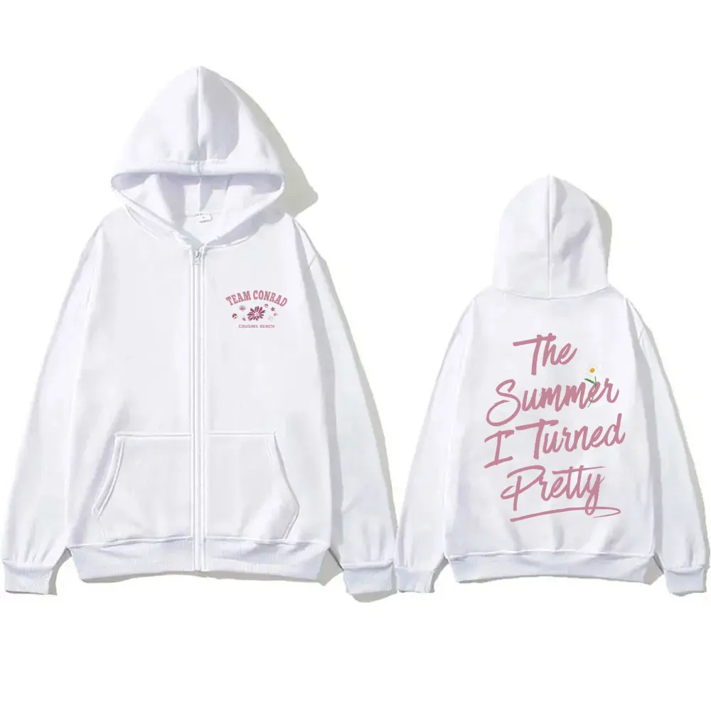 

TV Play The Summer I Turned Pretty Team Conrad Cousins Beach Merch Zipper Hoodie Men Women Fashion Casual Vintage Zip Up Jacket