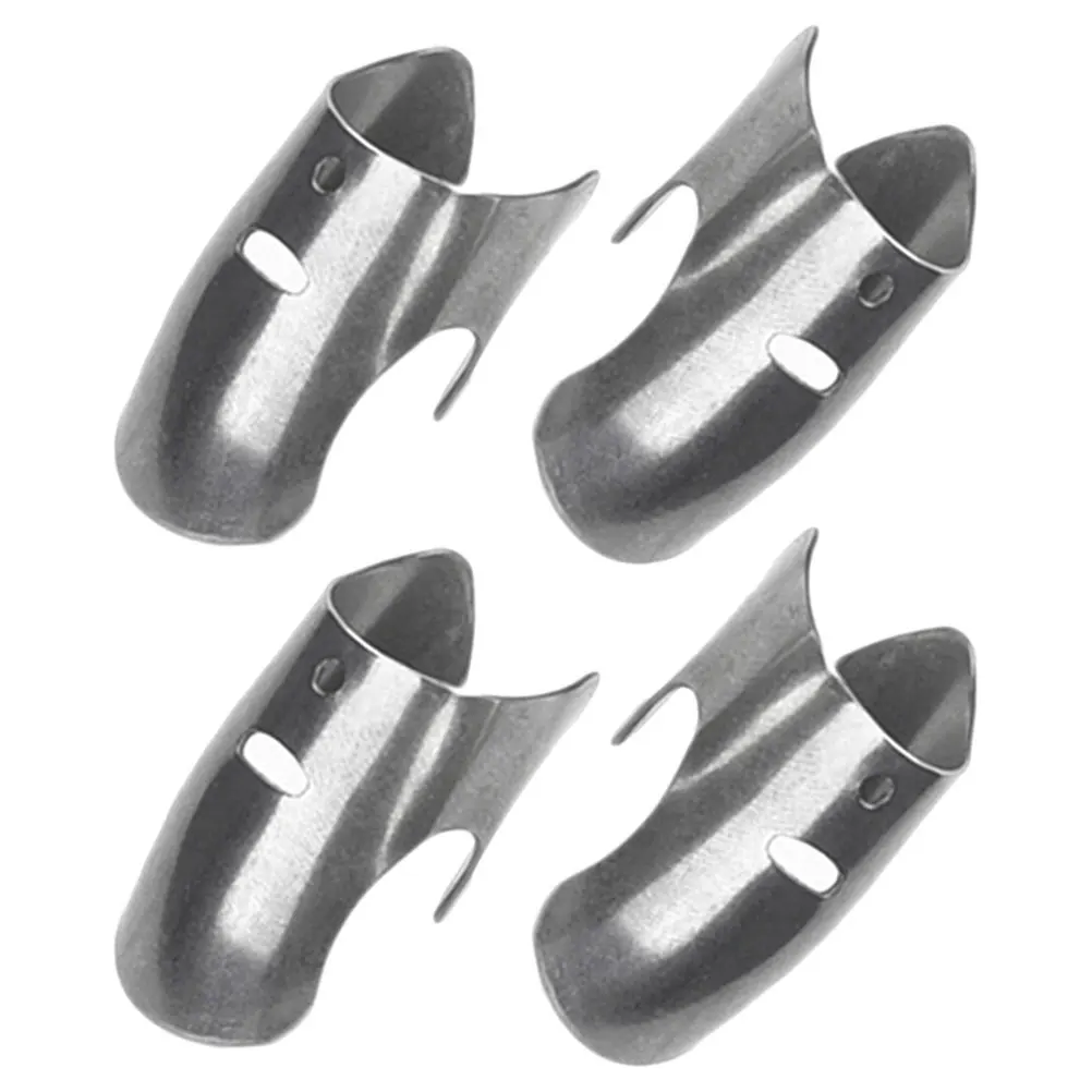 

4pcs Stainless Steel Finger Protectors Vegetable Cutter Hand Guard Kitchen Cutting Protection Tools Food Slicing Hand Protector