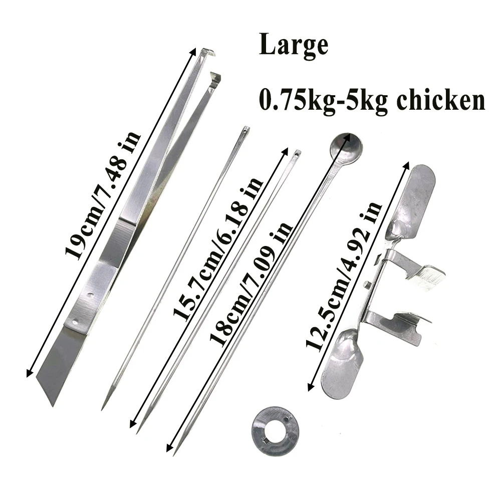 Poultry Chicken Chick Rooster Cock Caponize Capon Castration Operation Kit Stainless Steel Farming Equipment Supplies