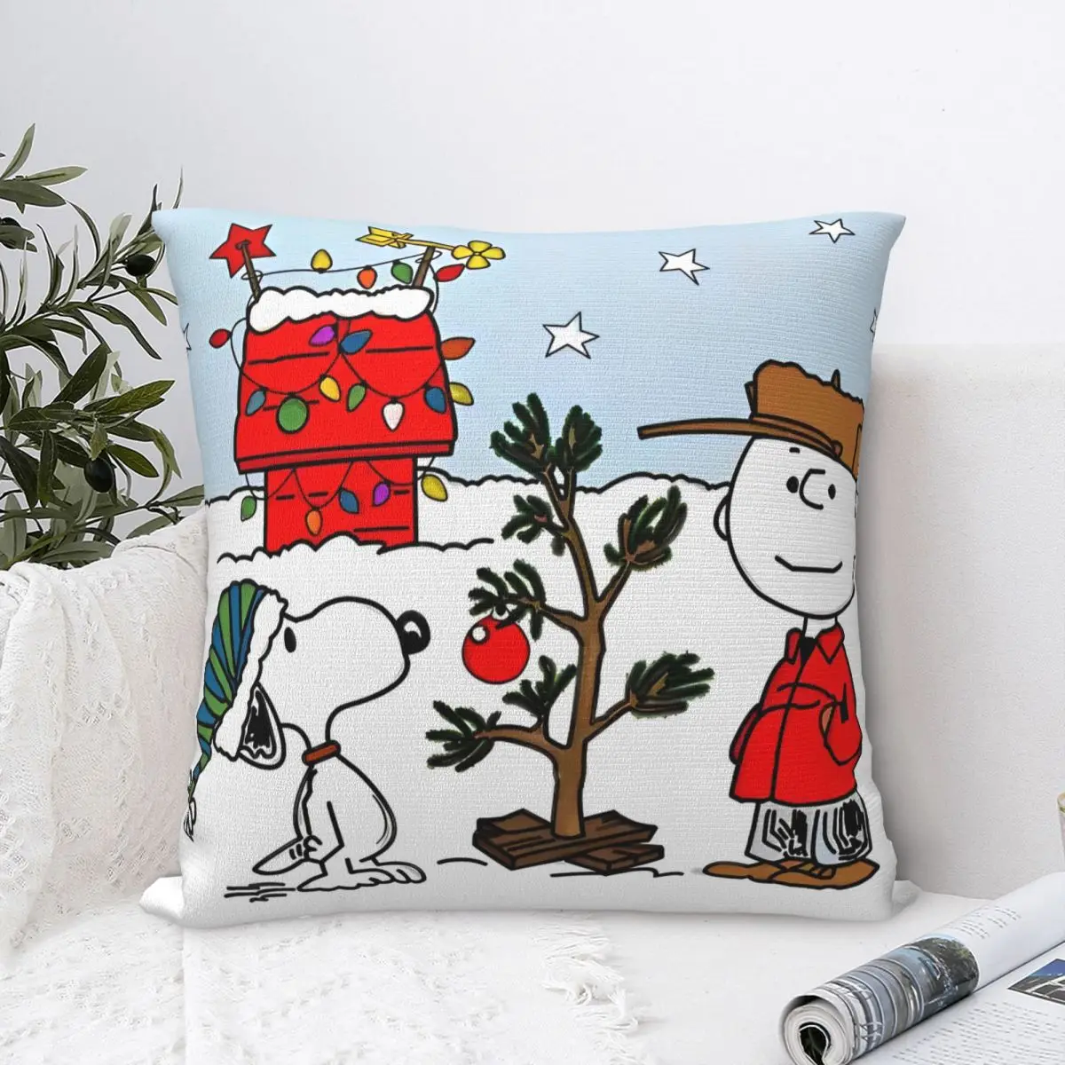 عيد الميلاد سنوبي وسادة تغطي كيس وسادة المنزل الإبداعية الزخرفية المخدة 45*45
