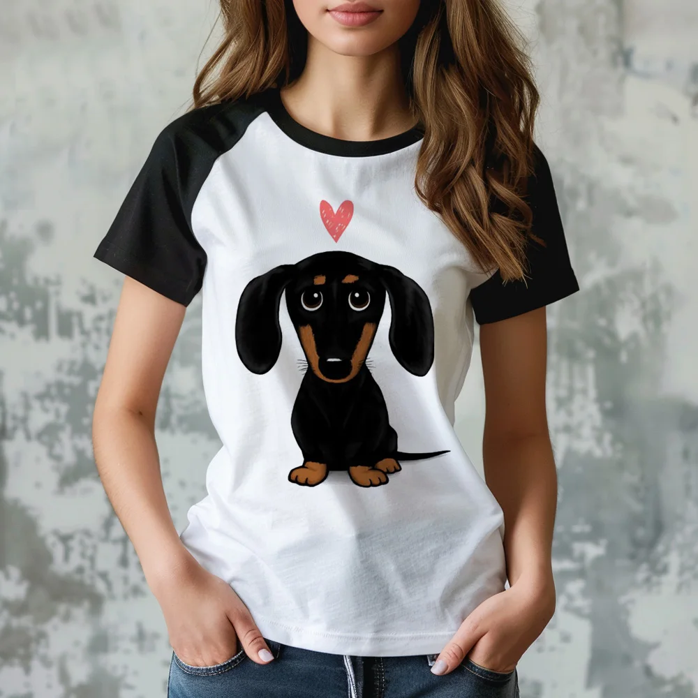 

Perro Salchicha tshirt women harajuku funny top girl graphic 2000s funny clothing