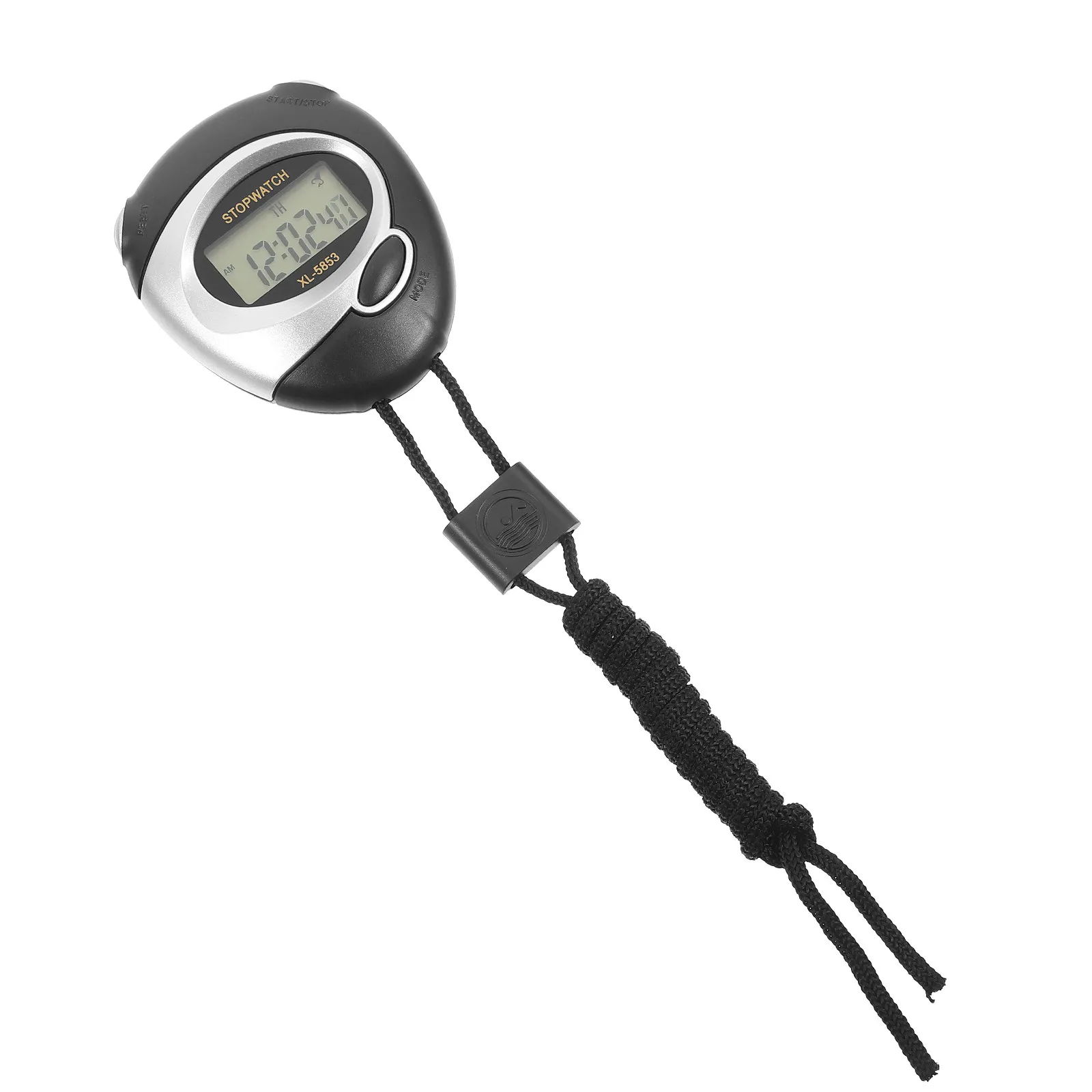 Single Row Colorful Backlight Stopwatch Large Screen Anti-Skid Silicone Button Professional Timer Sports Electronic Chronograph
