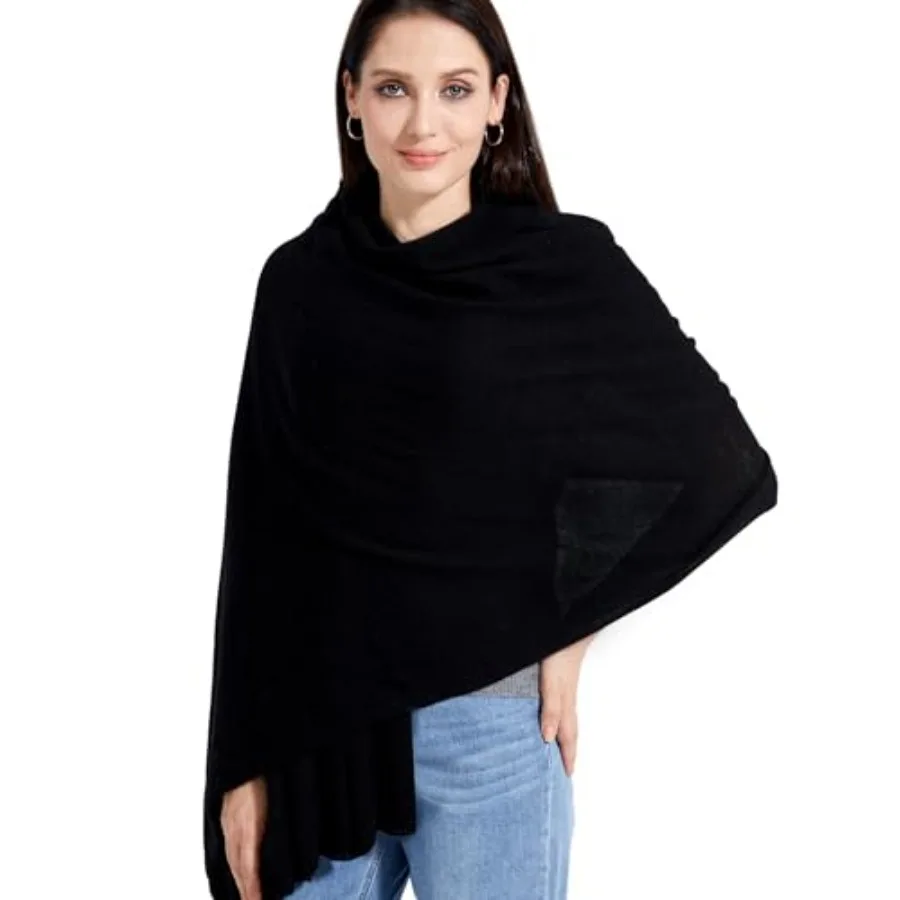 

Soft Cashmere Blend Wrap Chic Scarf Stole for Women Wayfarer Travel Extra Large 87"x28"