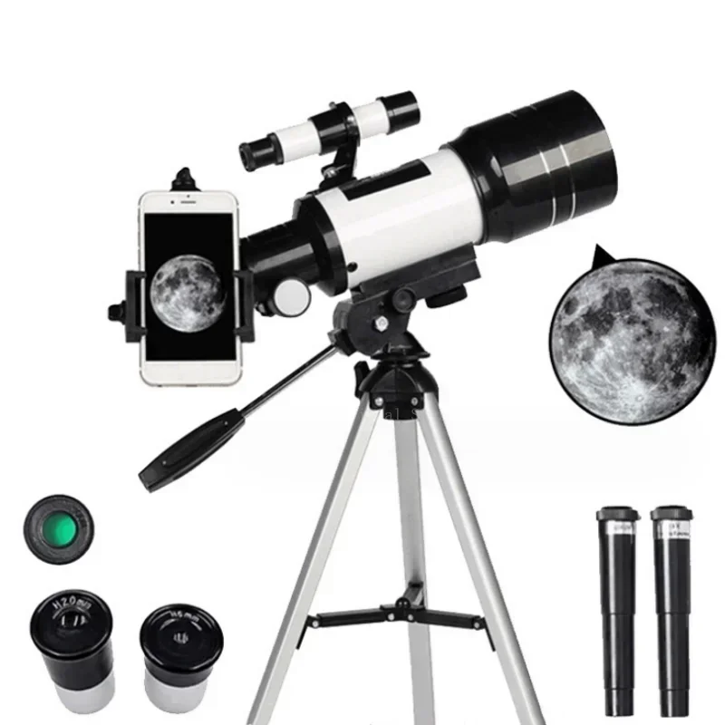 

Телескоп Профессиональный для путешествий телескоп 70 мм апертура рефрактор астрономический рефрактор Телескопы для астрономических начинающих