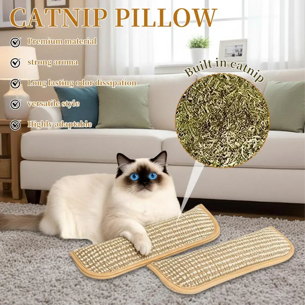 Juguetes de Catnip para Gatos de Interior, Juguetes para Gatos, Rascador de Sisal, Resistente a Mordeduras, Juguetes para Gatitos, Juguetes Interactivos para Masticar con Catnip