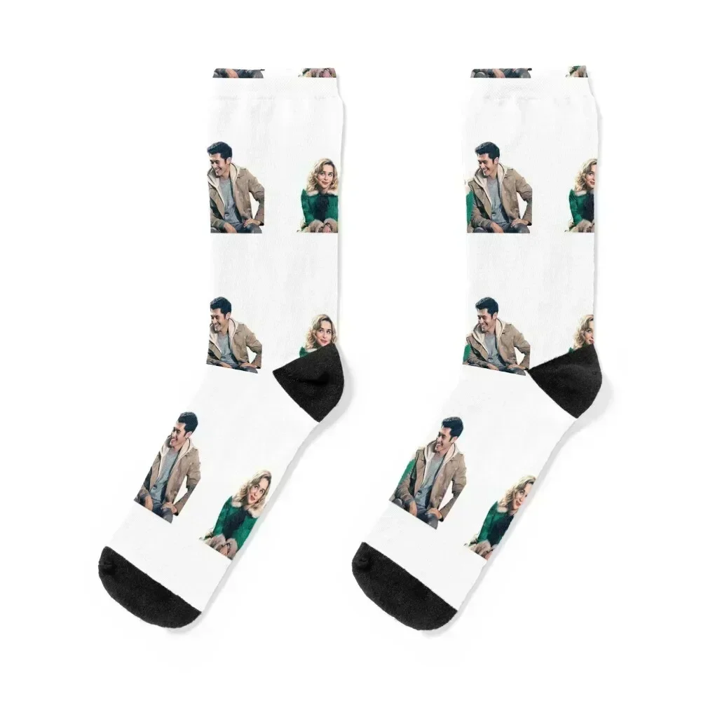 

Last Christmas Sticker Socks kids moving stockings cartoon Women Socks Men's