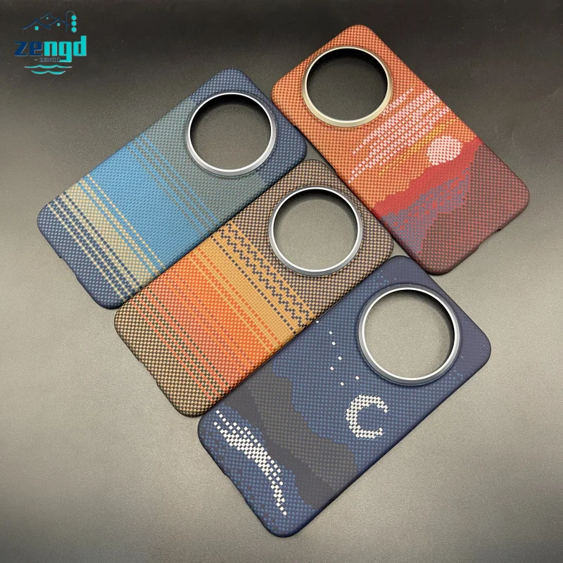 

For Magnetic Magnets Carbon Fabric Fiber Aramid Case For Huawei Mate 70 Air
