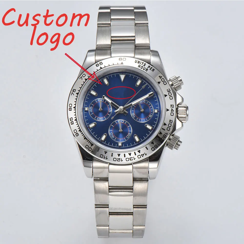 

VK63 series Men's quartz Watch 316L stainless steel sapphire glass 10bar waterproof automatic watch can be customized logo