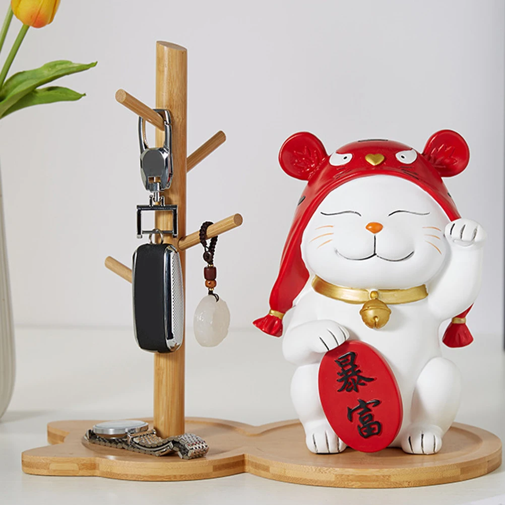

Storage Desktop Ring Holder Wooden Tray St for Jewelry Countertop Ring Holder Small Items Home Decor