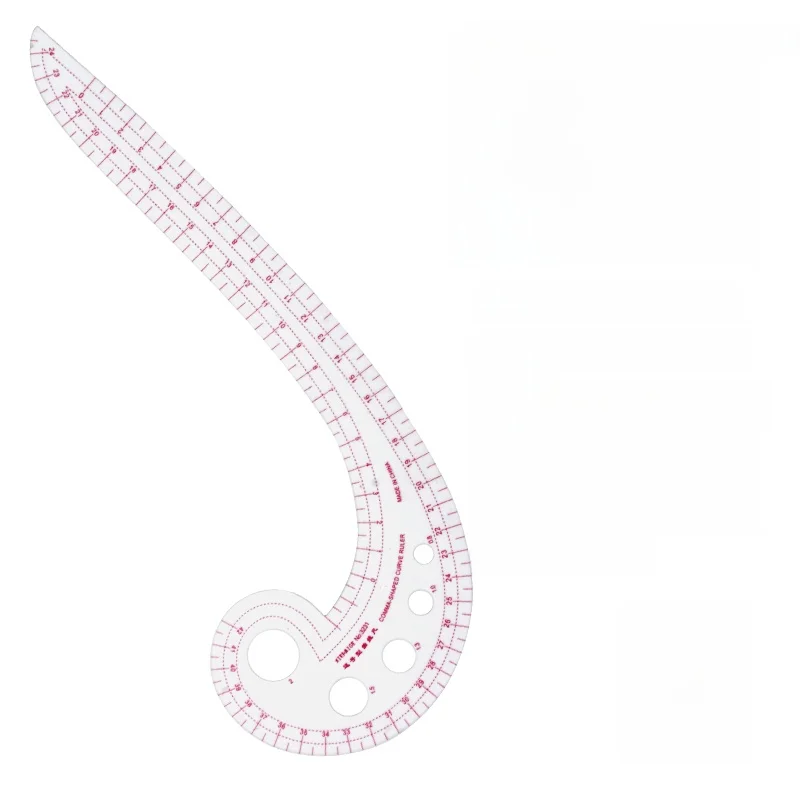 

Изогнутая линейка-семерка для шитья, измерения дуг, разработки выкроек, дизайна одежды, инструмент для раскроя ткани