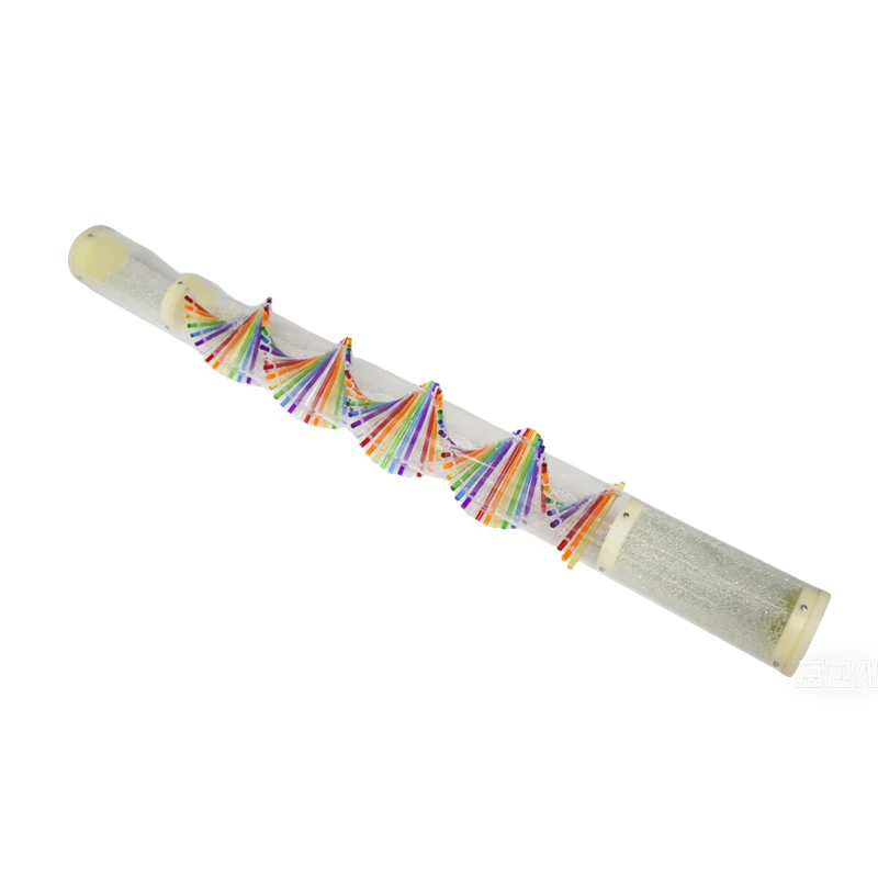 Color long sustain rain stick transparent rain stick sea wave onomatopoeia decompression meditation niche sound healing musical