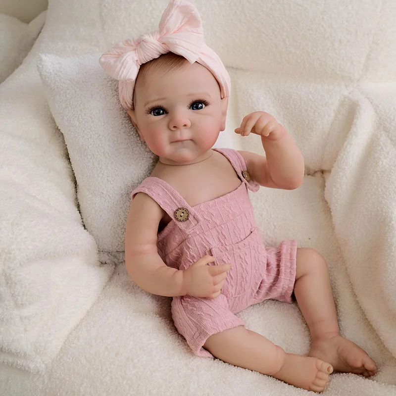 

48 см всего тела для девочек Bettie Reborn Baby, многослойная живопись 3D-кожа с окрашенными волосами