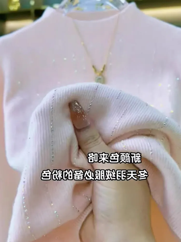 เสื้อสเวตเตอร์ไหมพรมถักทรงตรง สไตล์เกาหลี รุ่นใหม่ สำหรับผู้หญิง ใส่สบาย นุ่ม อบอุ่น เหมาะกับฤดูใบไม้ร่วง