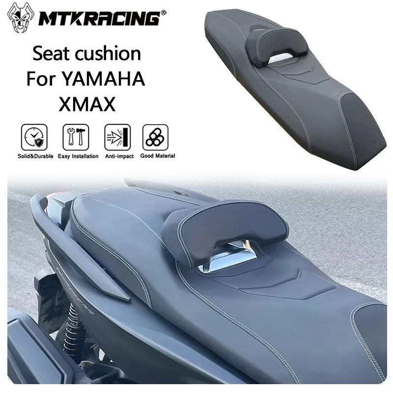 

MTKRACING Seat cushion For YAMAHA XMAX 2023-2024 Motorcycle Front Driver Rear Pasenger Whole Integrated Seat Cushion Cover