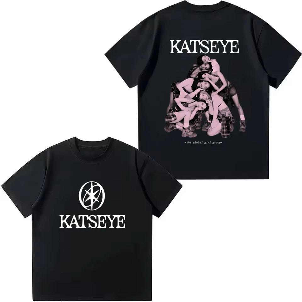 Kids T Shirt Girl Group Katseye Print Fashion Girls T Shirt Summer Casual Short Sleeve Tee Boys Clothes Children O-Neck Tee Tops view 2
