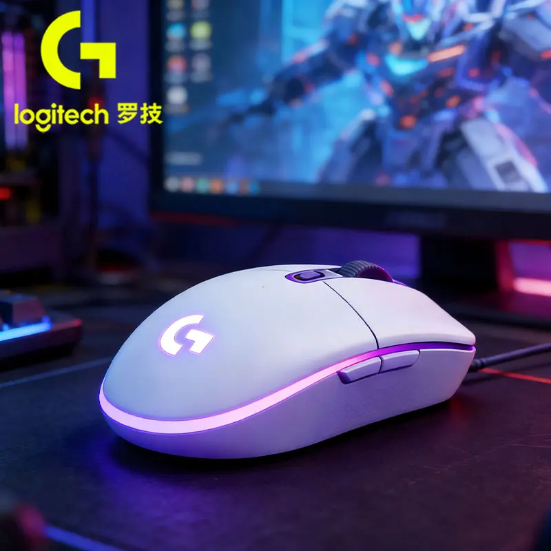 

Logitech G102 Темная ночь без беспокойства! Бесшумная двухрежимная проводная мышь, эргономичная и удобная для длительного хранения.